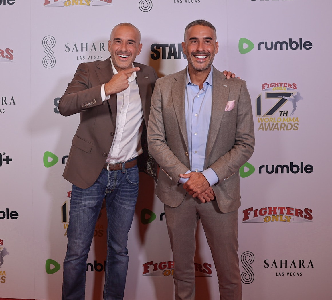 Jon Anik & Twin — 17th World MMA Awards Red Carpet