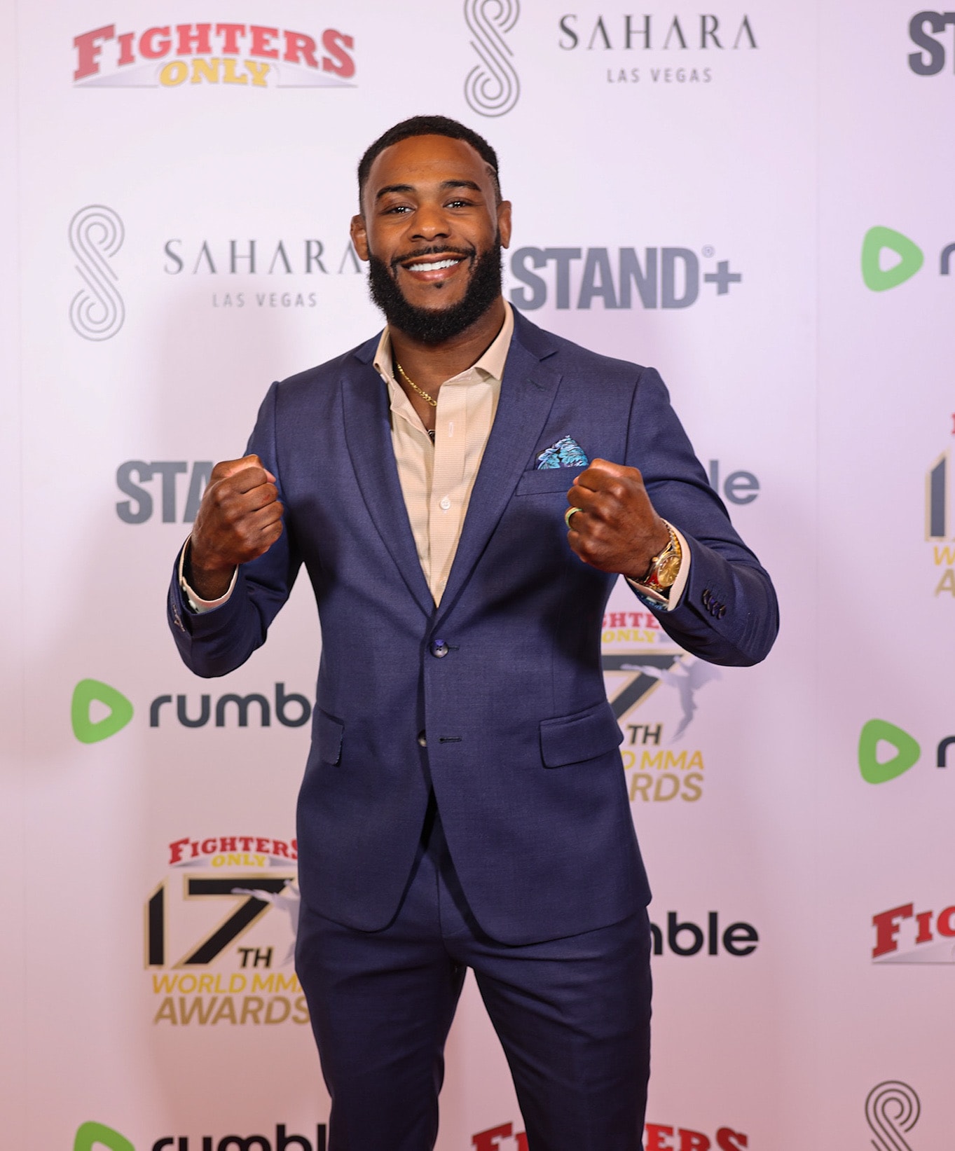 Aljamain Sterling on the red carpet at the MMA Awards